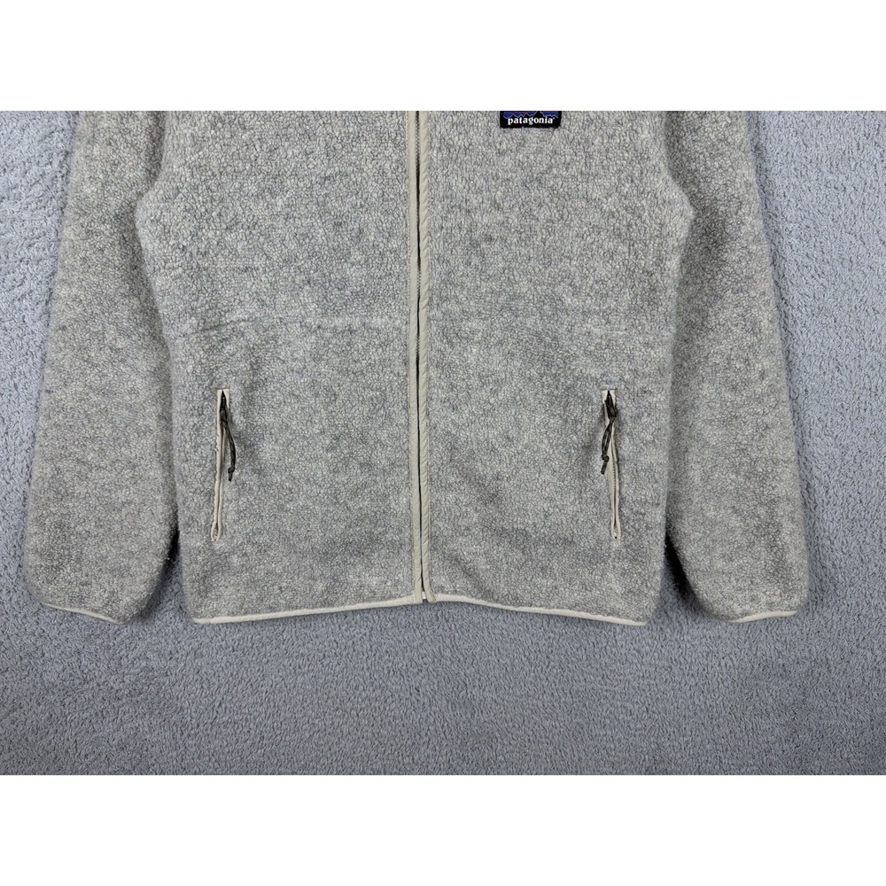 Patagonia Jacket Womens Sz S Off White Wool Fleece Sherpa Outdoor Sweater 22925 - Picture 5 of 8